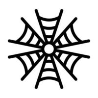 Spider Web Glyph Icon vector