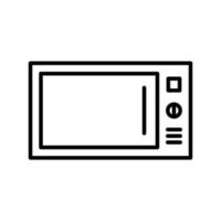 Microwave Line Icon vector