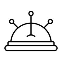 Pin Cushion Line Icon vector