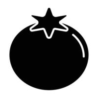 Tomato Glyph Icon vector