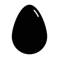 icono de glifo de huevos vector