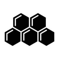 Honeycomb Glyph Icon vector