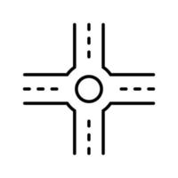 Intersection Line Icon vector