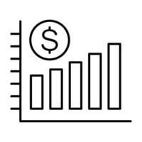 Growth Line Icon vector