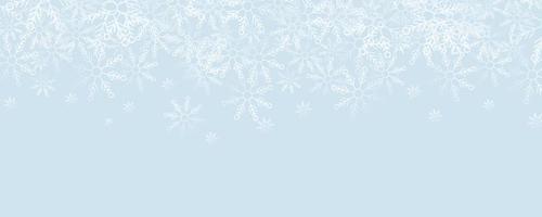 Christmas banner design with snowflake ornament vector