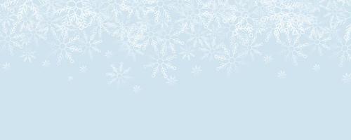 Christmas banner design with snowflake ornament vector