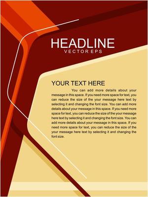 flyer design layout or brochure template