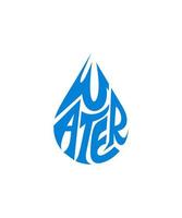 World water day typography design vector