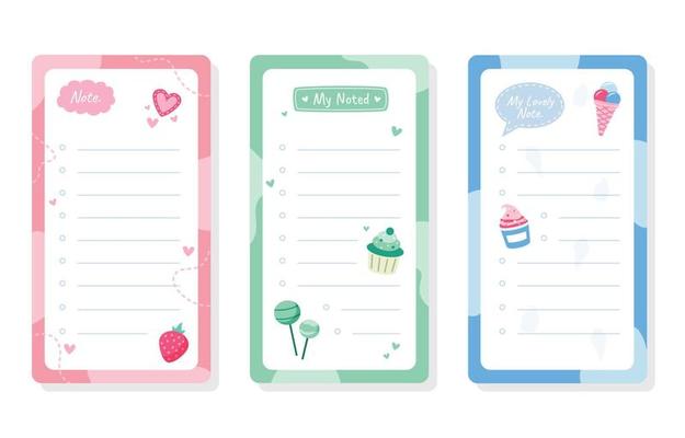 Cute Journal Paper Concept Template