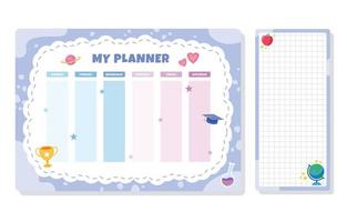 School Journal Vector Template