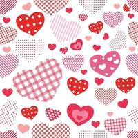 Seamless Pattern Valentine's Background vector