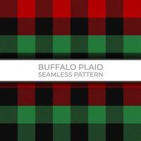 Buffalo Plaid Seamless Pattern vector