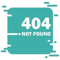 Error 404 page not found layout vector design. Website Modern creative concept