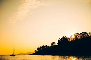 sunset at the beach photo