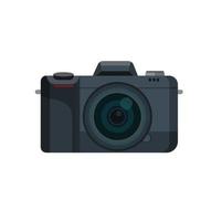 Digiral SLR camera flat illustration concept design vector