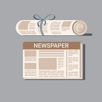 NEWSPAPER FLAT DESIGN ICON VECTOR