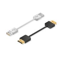 usb and hdmi cable realistic isometric illustration vector isolated in white background