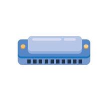 harmonica icon in flat illustration vector design