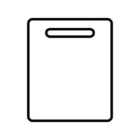 Cutting Board Line Icon vector