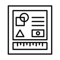 Prototype Line Icon vector