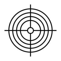 Objective Line Icon vector