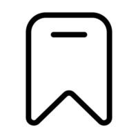 Bookmark Line Icon vector