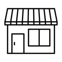 Shop Line Icon vector