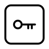 Password Key Line Icon vector