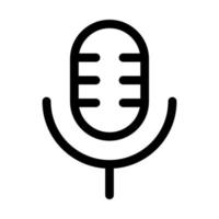 Microphone Line Icon vector