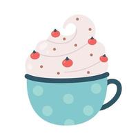 Christmas hot drink. Christmas sweets. vector