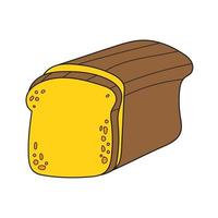 Simple cartoon icon. Vector illustration with bread.