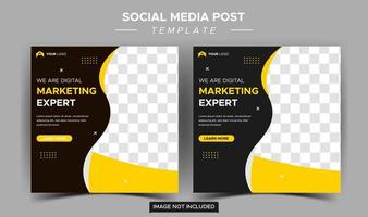 plantilla de redes sociales de experto en marketing empresarial creativo