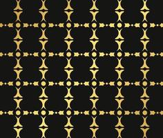 Gold Lines Ornament Geometric Seamless Pattern vector