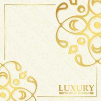 luxury white ornament pattern cover vector