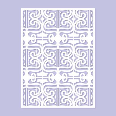 seamless die cut decorative pattern template