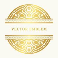 Luxury Logo template flourishes calligraphy elegant ornament lines vector