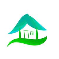 house of nature logo icon vector