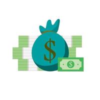 money logo icon vector illustration for investment sign