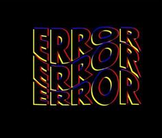 icono de logotipo de tipo de error vector