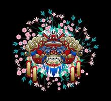diseño de ilustración de máscara para sukajan is mean japan tradicional tela o camiseta con bordado digital dibujado a mano hombres camisetas verano casual manga corta hip hop camiseta streetwear