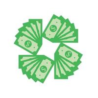 money logo icon vector illustration for investment sign