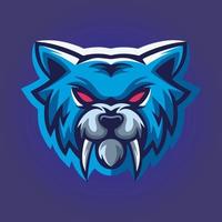 vector de diseño de logotipo de mascota de jugador, ilustración de jugador para equipo deportivo. estilo moderno del concepto del ilustrador para la insignia