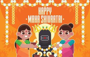 Celebrating The Maha Shivratri vector
