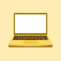 Notebook in Gold color illustration symbol template icon vector