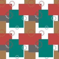 seamless pattern vector design ornaments in the form of abstract boxes and flowers, for background wallpaper, backdrops, covers, and can be printed. modern templates.