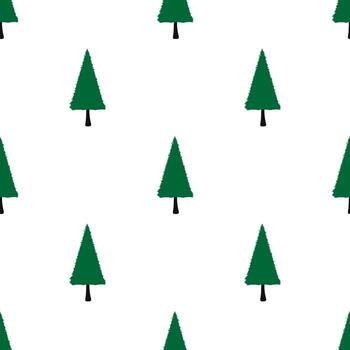 vector graphics of green cone tree design. background seamles pattern for wallpaper, backdrop, textile and your design needs. modern templates