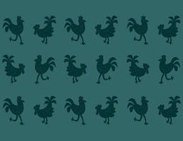 vector background design with chicken pattern motif. designs for printing on fabrics, quilts and graphic needs. modern templates. illustrations.