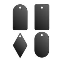 Black badge or labels. Elegant design vector