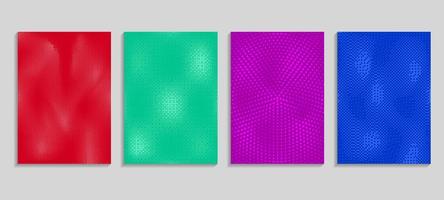 Minimal abstract vector halftone cover design template. Future geometric gradient background. Vector templates for placards, banners, flyers, presentations and reports