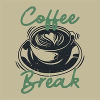 vintage slogan typography caffeine chaos for t shirt design vector